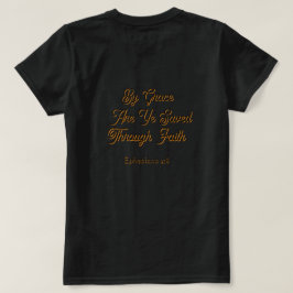 För nåd är ni salig Efesierbrevet 2 Skrift T Shirt