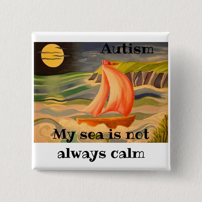 För någon autistic person knapp (Framsida)