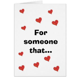 för någon det hälsningskort