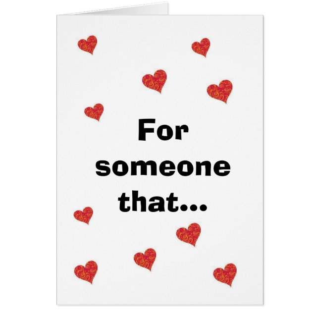 för någon det hälsningskort (Framsidan)