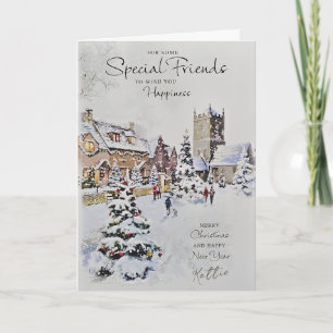 För några Speciella vänner Lycklig jul Kort