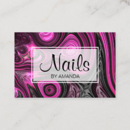 För NailArt för Pedicure för nagelnagelkonstnär Visitkort