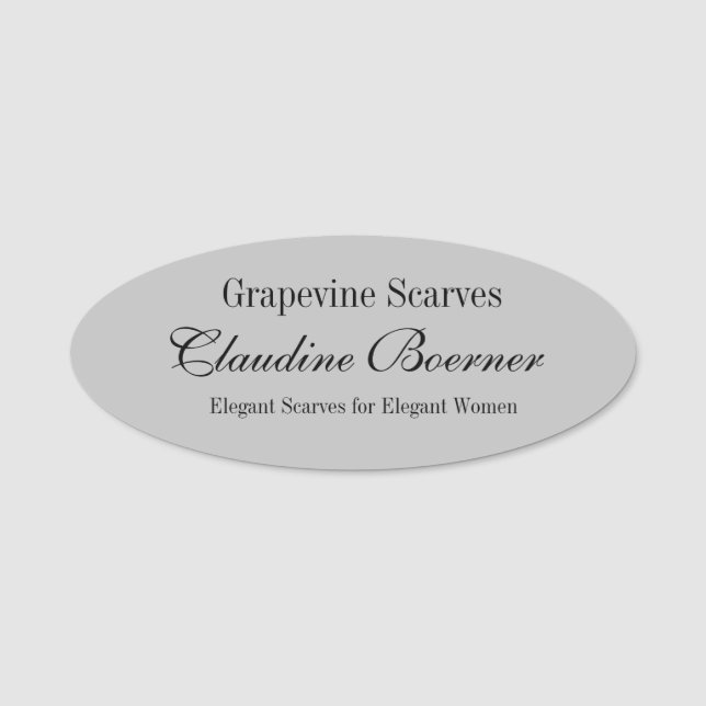 För namn brickaemblem för anpassade magnetisk oval namnbricka (Framsida)