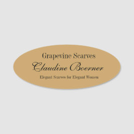 För namn brickaemblem för anpassade magnetisk oval namnbricka