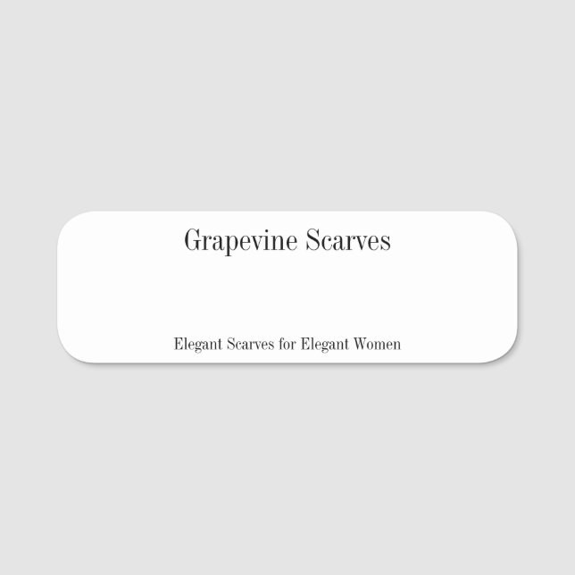 För namn brickahantverk för torr radering namnbricka (Framsida)