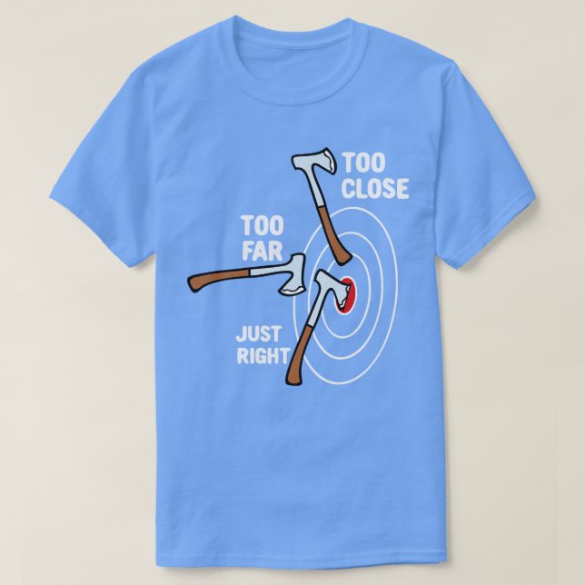 För nära för långt, bara Höger Ax-utslag T Shirt (Design framsida)