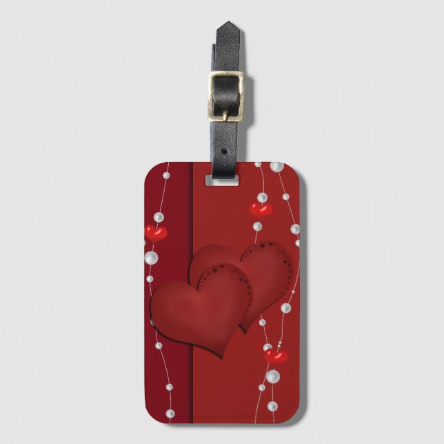 För nära och kära, kärlek bagagebricka (Framsida vertikal)