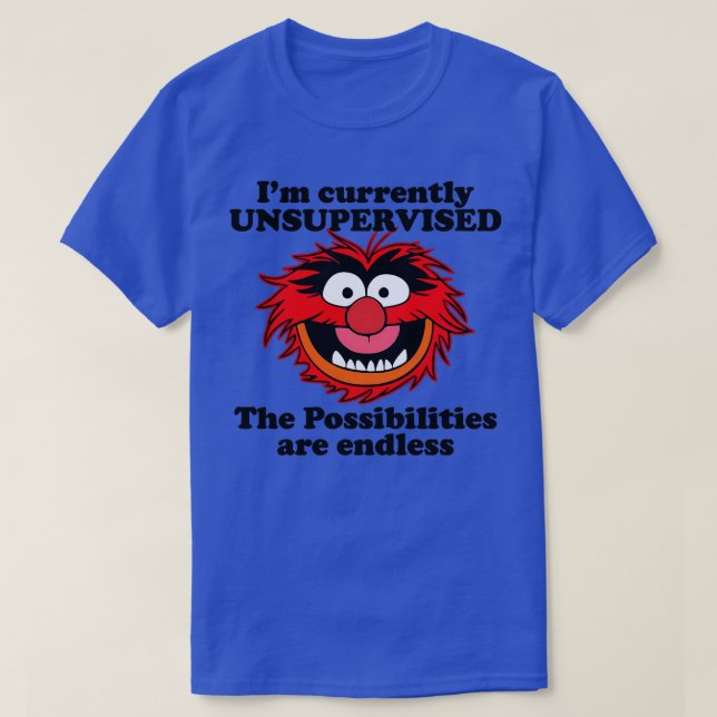 För närvarande är möjligheterna oövervakade t shirt (Design framsida)