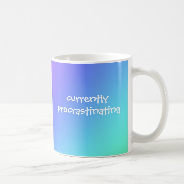 För närvarande drar jag ut på det med regnbåge- Ro Kaffemugg (Höger)