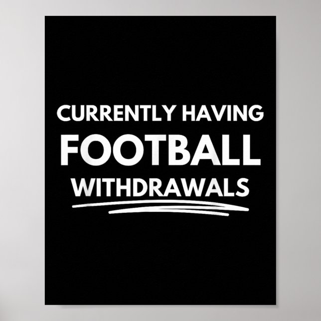 För närvarande har fotbollsabstinens  poster (Framsidan)