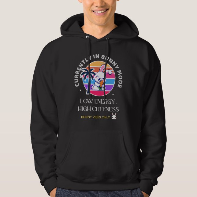 För närvarande i Kaninläge  Hoodie (Framsida)