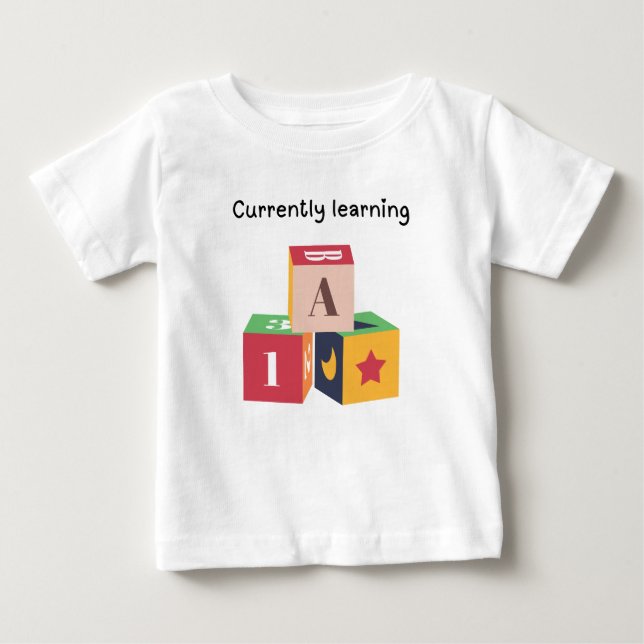 För närvarande lärande t shirt (Framsida)