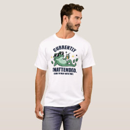För närvarande Obevakad Rolig Groda Chill Solglasö T Shirt