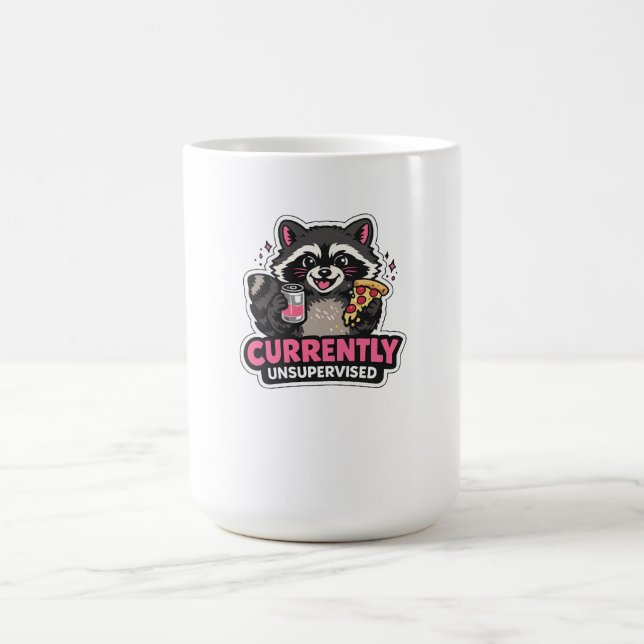 För närvarande Obevakad Rolig Ursäkt Citat Kaffemugg (Center)