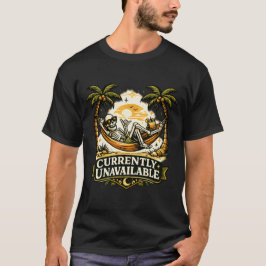 För närvarande otillgänglig Retro skelett strand T Shirt