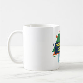 För närvarande perfekt abstrakt modern design kaffemugg