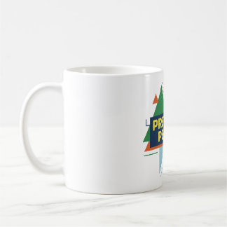 För närvarande perfekt abstrakt modern design kaffemugg