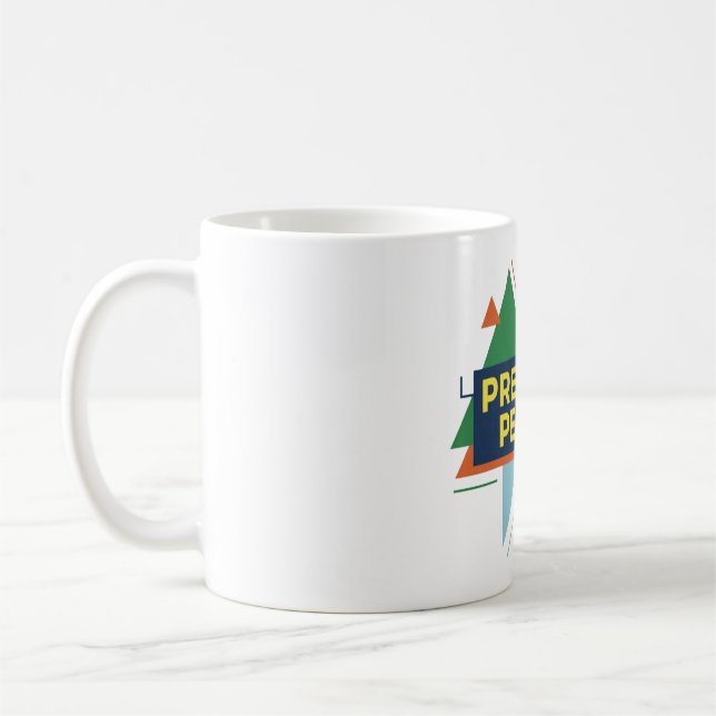 För närvarande perfekt abstrakt modern design kaffemugg (Vänster)