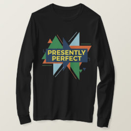 För närvarande perfekt abstrakt modern t shirt