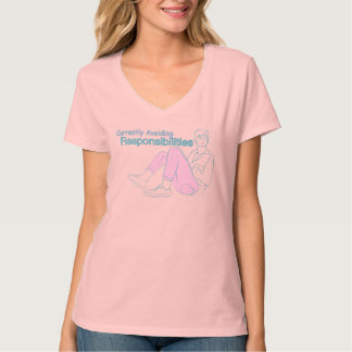 För närvarande undviker ansvar – Roliga Kvinnor T Shirt