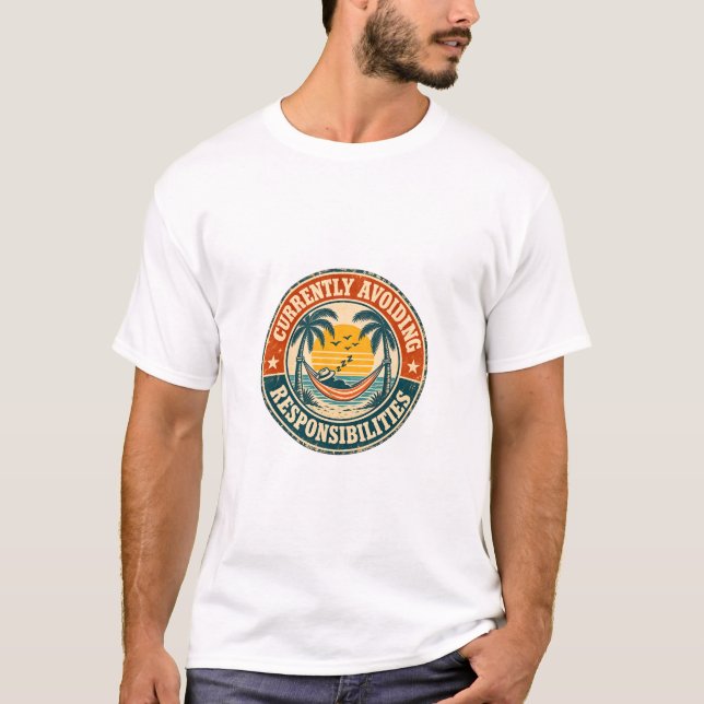 För närvarande undviker ansvar  t shirt (Framsida)