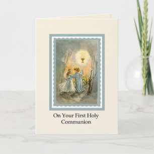 För nattvardsgångEucharist för flickor 1st insida Kort