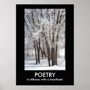 För naturfoto för POESI inspirera affisch