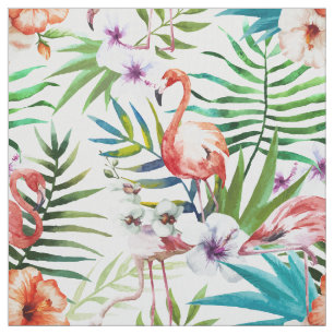 För naturträdgård för flamboyant Flamingo trop Tyg