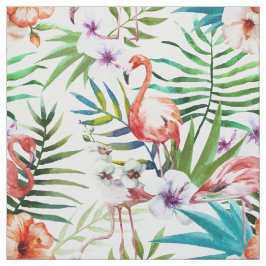 För naturträdgård för flamboyant Flamingo tropiskt Tyg