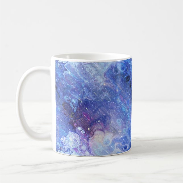 FÖR NEBULAHIMMEL FÖR MARMOR STARRY BLÅTT KAFFEMUGG (Vänster)