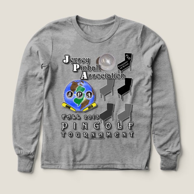 För nedgång2013 turnering för JPA PinGolf T-tröja Tee Shirt (Design framsida)