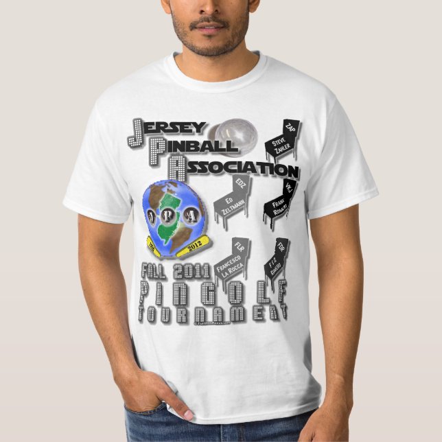 För nedgångTourney för JPA PinGolf T-tröja 2011 Tee Shirt (Framsida)