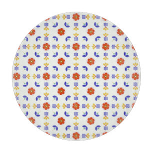 För neonblomma för Folk konst geometriskt mönst