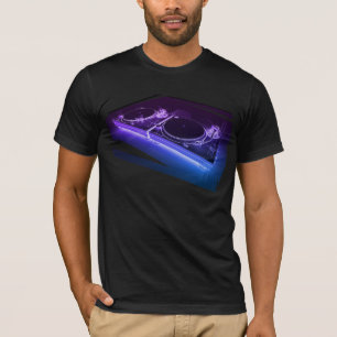 För neonTurntable för DJ 3D T-tröja T-shirt
