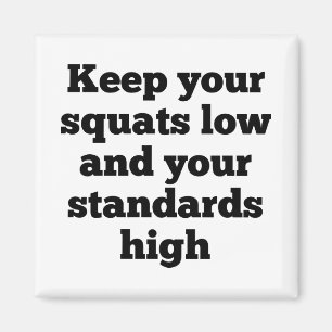För normalkick för Squats låg magnet