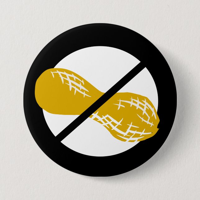 För nötallergi för svart jordnöt fria ungar knapp (Framsida)