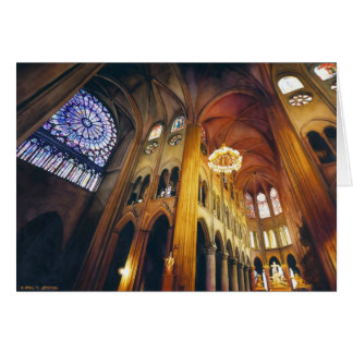 För Notre Dame "för gotisk vridning" vattenfärg Hälsningskort
