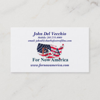 För nu Amerika John Del Vecchio Visitkort
