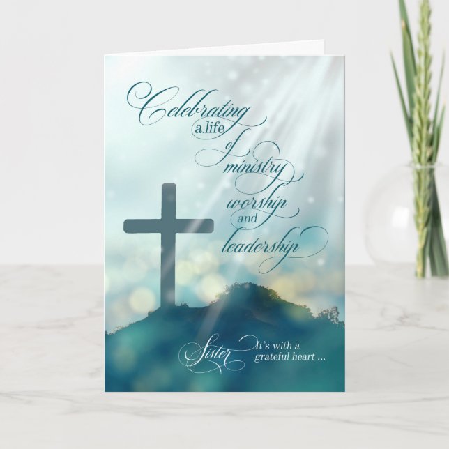 för Nun Ordination-årsdagen Teal Kor Kort (Framsida)