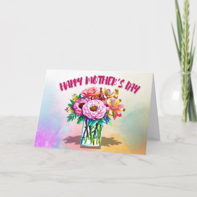 För nya mamma Morthers-dagskort Tack Kort (Framsida)