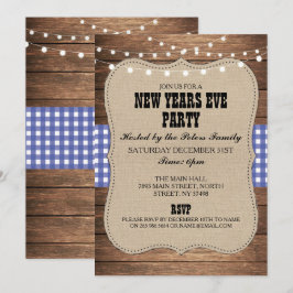 För nyårsdagenkväll för lantligt land western inbjudningar