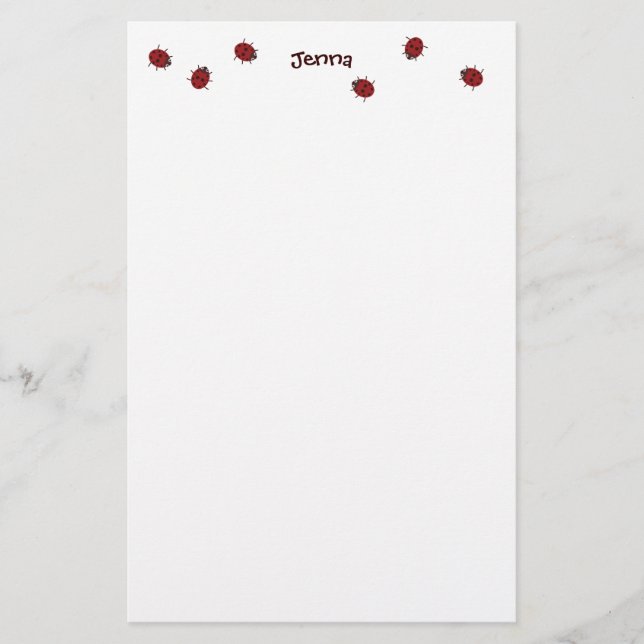 För nyckelpigor brevpapperför barn Galore Brevpapper (Framsida)