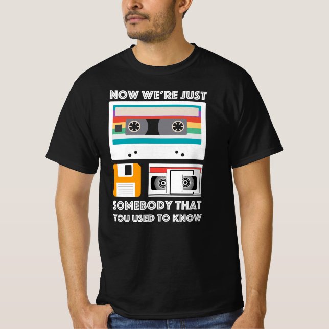 För Old school Tech Gadget Älskare - VHS, kassett T Shirt (Framsida)