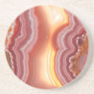 För orangegult för soluppgång rosa Agate Underlägg