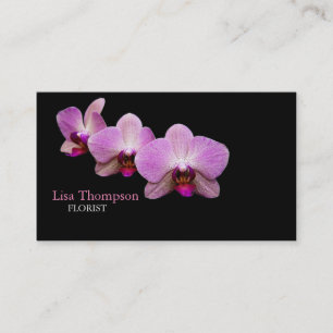 För Orchidsblomma för blomsterhandlare Visitkort