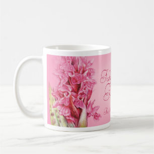 För orchidtack "för sagolik vän" rosa mugg