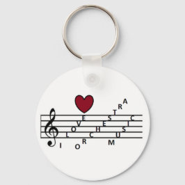 För orchistrammusiken älskare nyckelring
