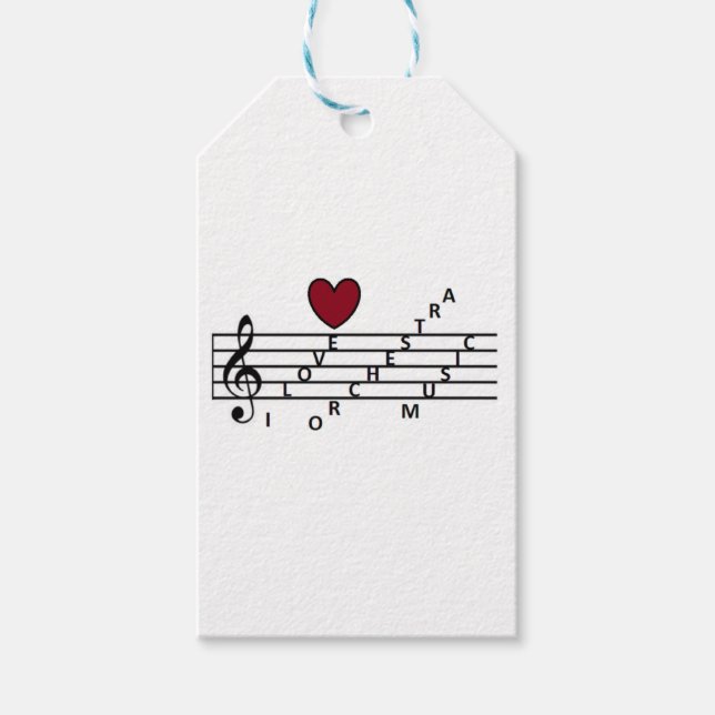 För orchistrammusiken älskare presentetikett (Framsidan)