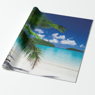 För östrand för klassiker tropiskt paradis presentpapper