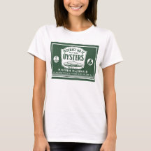 För ostronetikett för original- Retro udd Breton
